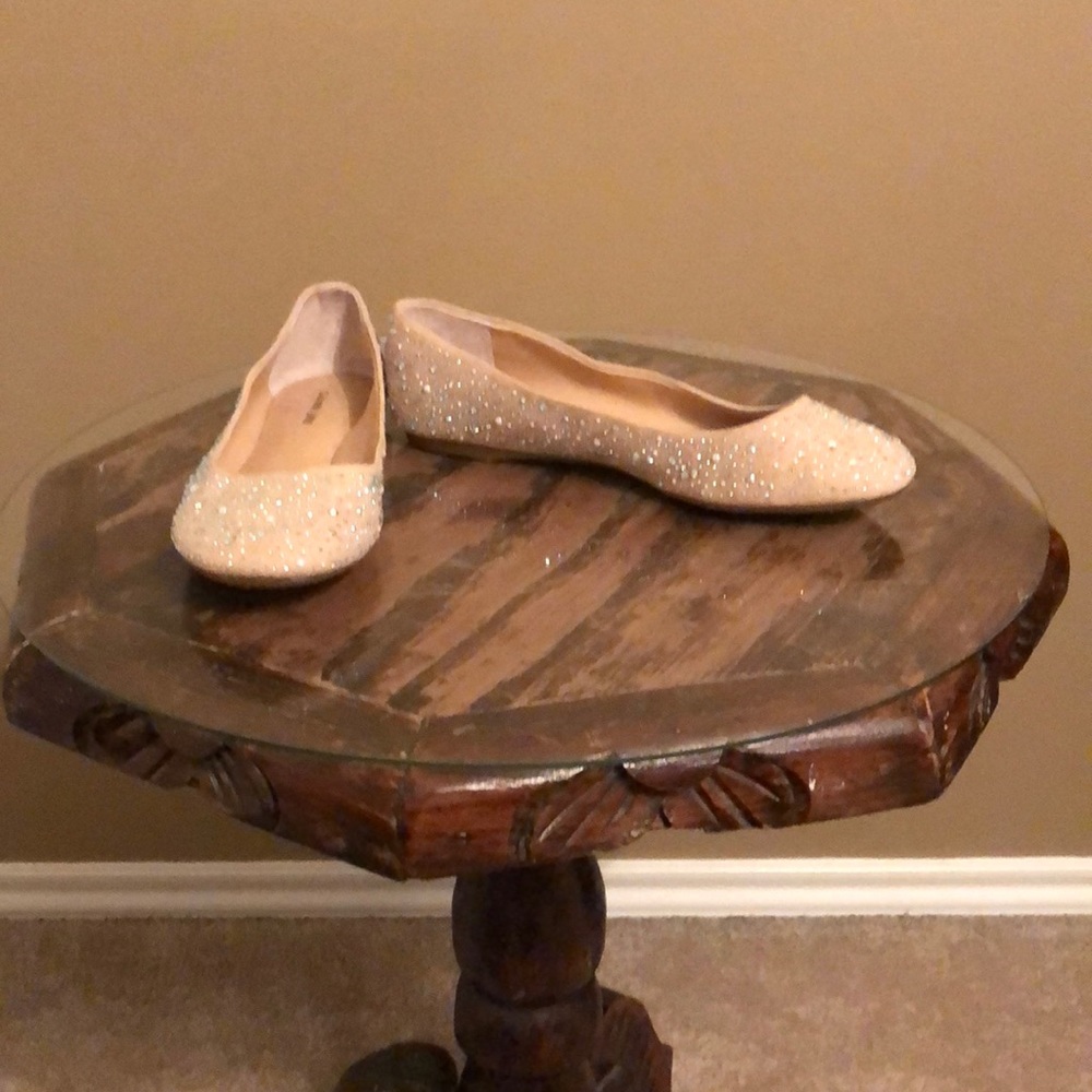 GIANNI BINI rhinestone flats!